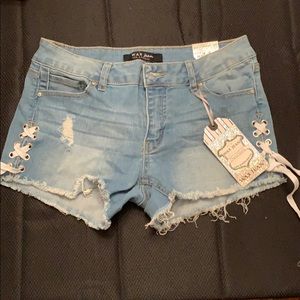 Denim shorts